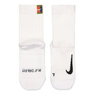 Nike Court Multiplier Crew Cushioned Socks White / White Socks Close-up | Overkill