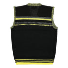 Fred Perry Raf Simons x Fred Perry V-Neck Gilet Black Sweater Vests Material | Overkill