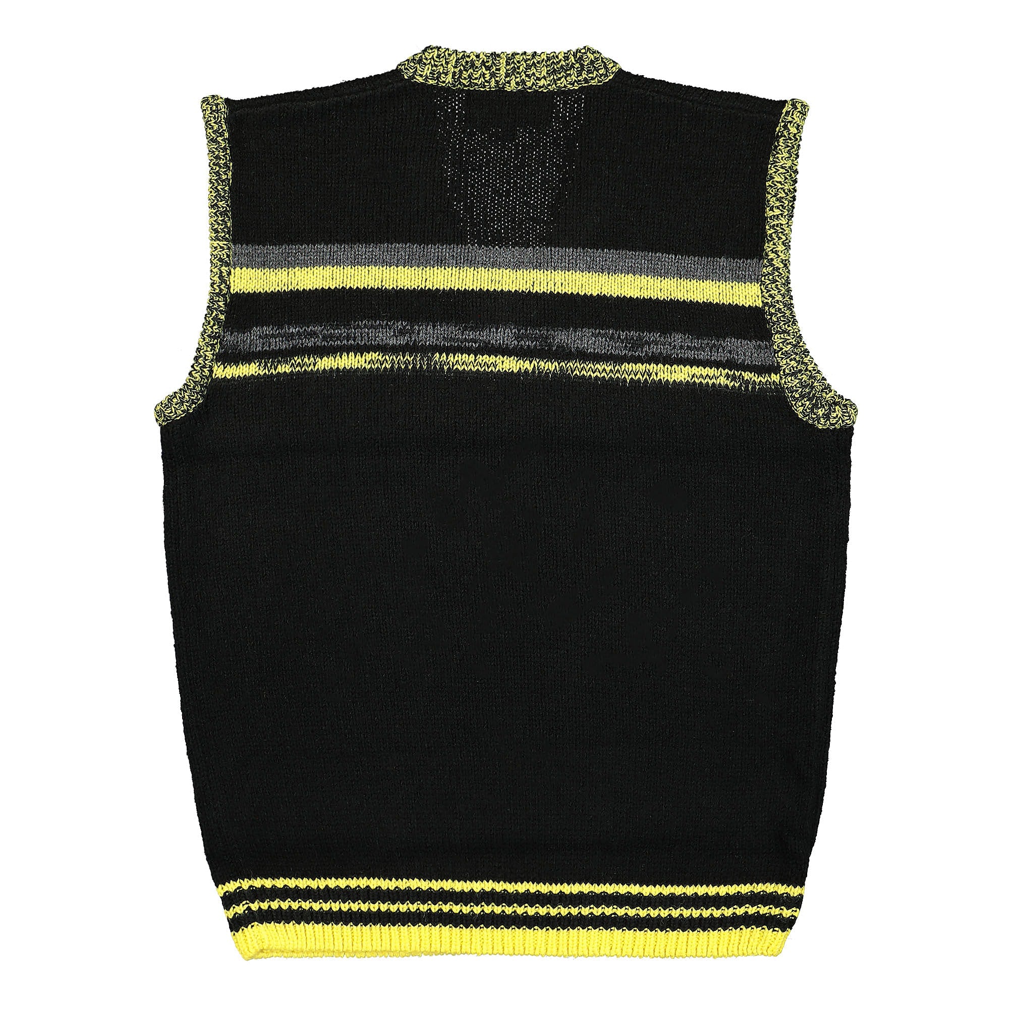 Fred Perry Raf Simons x Fred Perry V-Neck Gilet Black Sweater Vests Material | Overkill