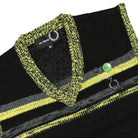 Fred Perry Raf Simons x Fred Perry V-Neck Gilet Black Sweater Vests Close-up | Overkill