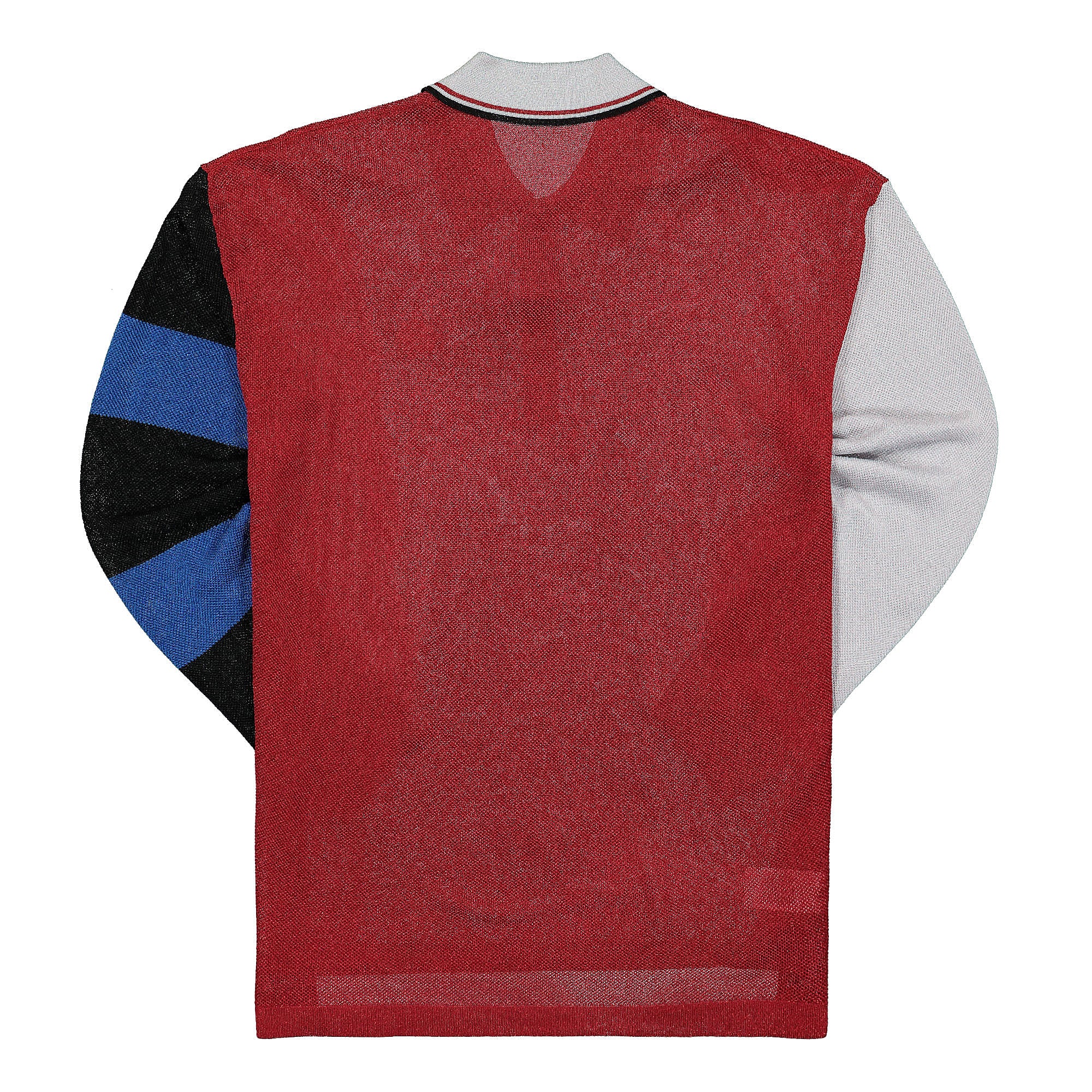 Fred Perry Charles Jeffrey LOVERBOY x Fred Perry Glitter Knitted Rugby Shirt Fiery Red Longsleeves Material | Overkill