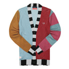 Fred Perry Charles Jeffrey LOVERBOY x Fred Perry Glitter Knitted Cardigan Frosted Blue Cardigans SK2044 | Overkill