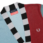 Fred Perry Charles Jeffrey LOVERBOY x Fred Perry Glitter Knitted Cardigan Frosted Blue Cardigans Close-up | Overkill
