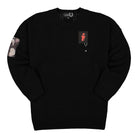 Fred Perry Raf Simons x Fred Perry Oversized Patch Jumper Black Sweatshirts SK9030 | Overkill