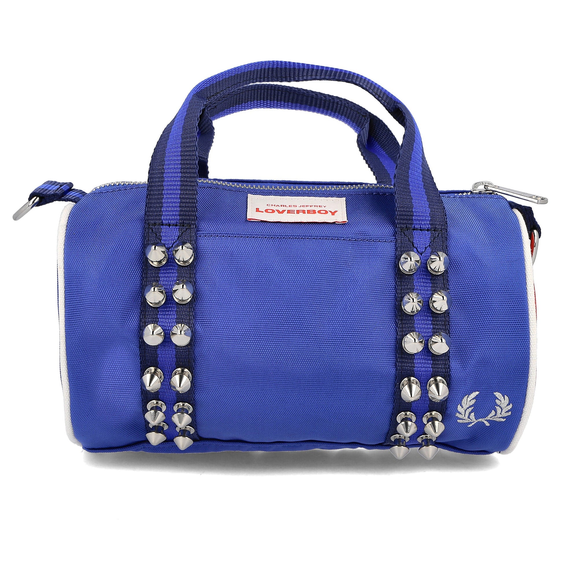 Fred Perry Charles Jeffrey LOVERBOY x Fred Perry Mini Barrel Bag Blue Allure Duffle Bags SL2024 | Overkill