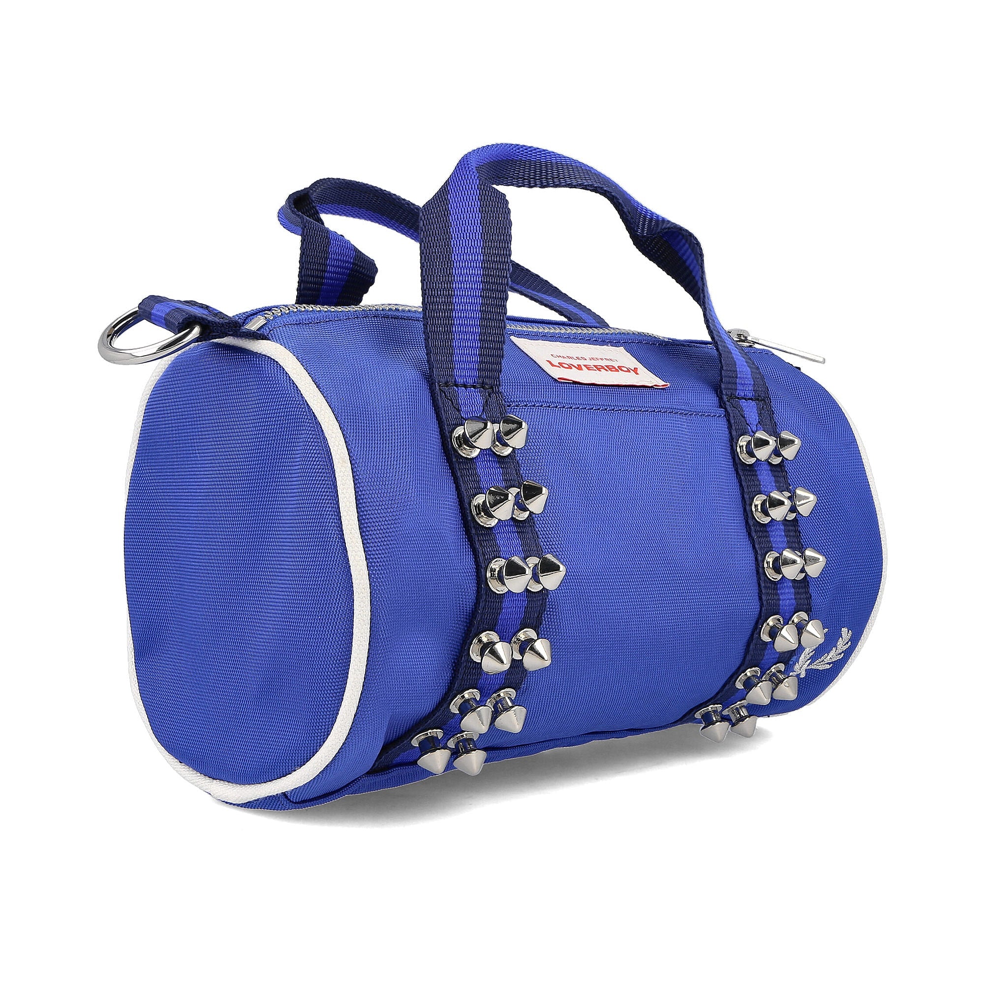 Fred Perry Charles Jeffrey LOVERBOY x Fred Perry Mini Barrel Bag Blue Allure Duffle Bags Detailfoto | Overkill