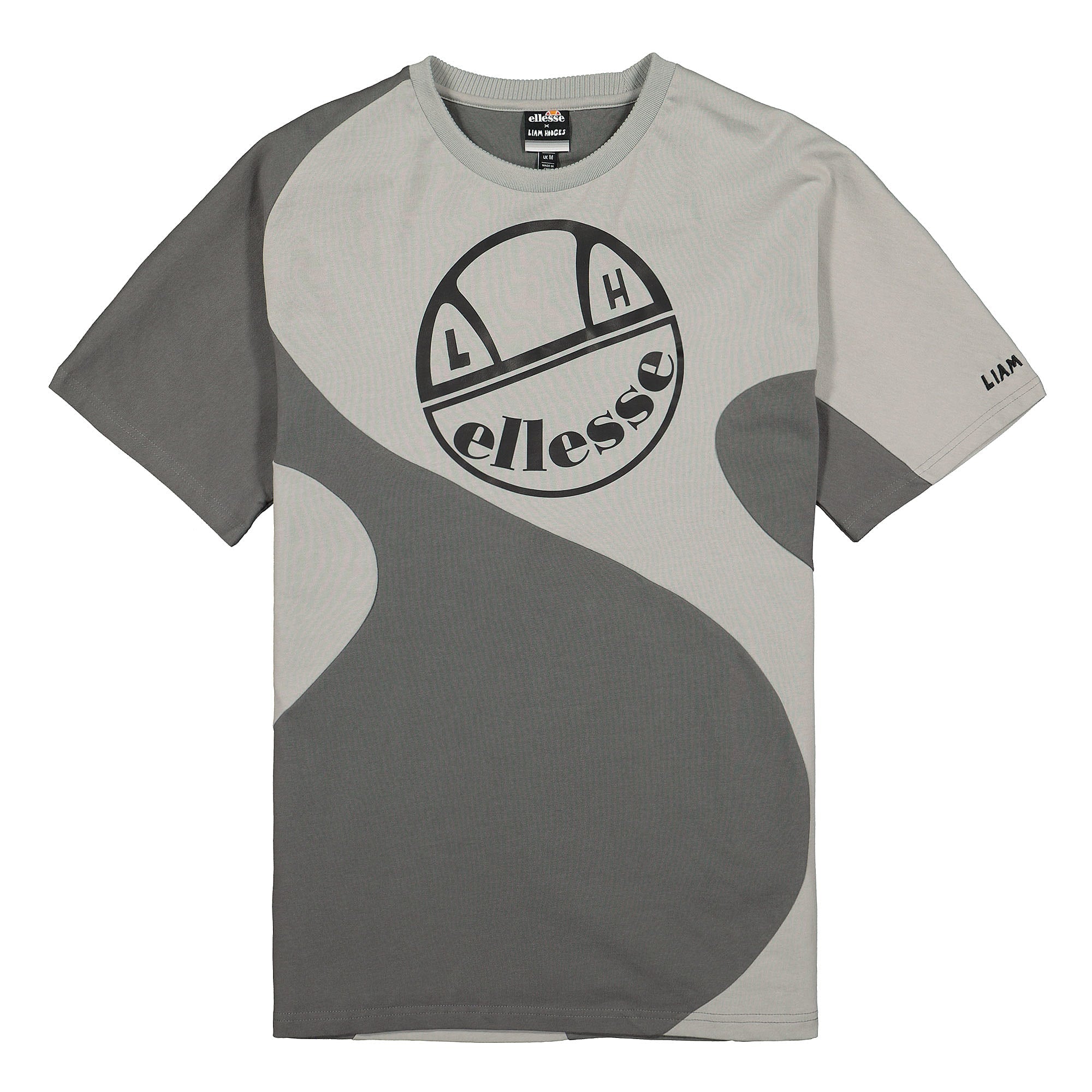 Ellesse Liam Hodges x Ellesse Wavy T-Shirt Light Grey T-Shirts SLH07164 | Overkill