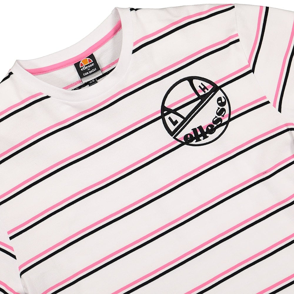 Ellesse Liam Hodges x Ellesse Duo T-Shirt White T-Shirts Close-up | Overkill
