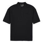 Fred Perry Raf Simons x Fred Perry Oversized Printed Polo Shirt Black Polo Shirts SM1853 | Overkill