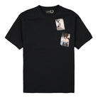 Fred Perry Raf Simons x Fred Perry Printed Patch T-Shirt Black T-Shirts SM1857 | Overkill