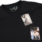 Fred Perry Raf Simons x Fred Perry Printed Patch T-Shirt Black T-Shirts Close-up | Overkill