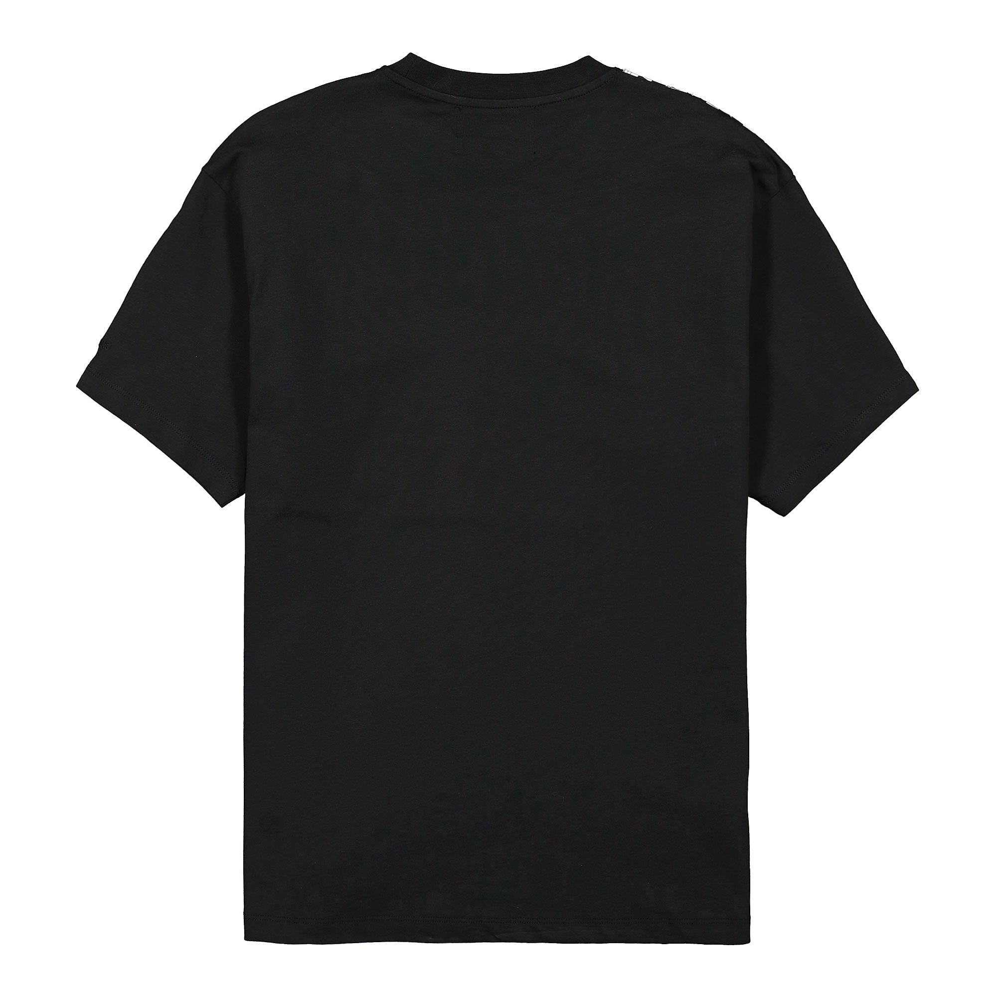 Fred Perry Raf Simons x Fred Perry Oversized Printed Patch T-Shirt Black T-Shirts Material | Overkill