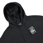Fred Perry Raf Simons x Fred Perry Destroyed Hoodie Black Hoodies Close-up | Overkill