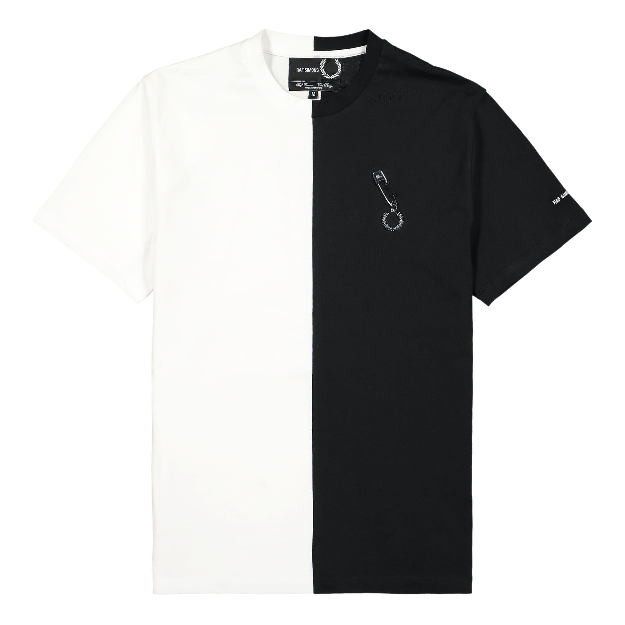 Fred Perry Raf Simons x Fred Perry Split T-Shirt Black T-Shirts SM1973 | Overkill