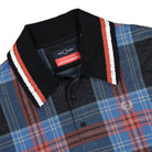 Fred Perry Charles Jeffrey LOVERBOY x Fred Perry Oversized Tartan Polo Shirt Loverboy Tartan Polo Shirts Close-up | Overkill