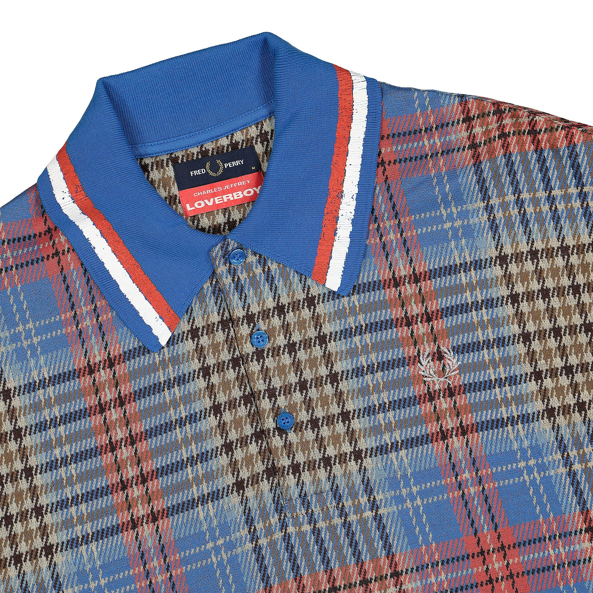Fred Perry Charles Jeffrey LOVERBOY x Fred Perry Longline Tartan