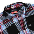 Fred Perry Charles Jeffrey LOVERBOY x Fred Perry Tartan Overshirt Loverboy Tartan Shirts Close-up | Overkill