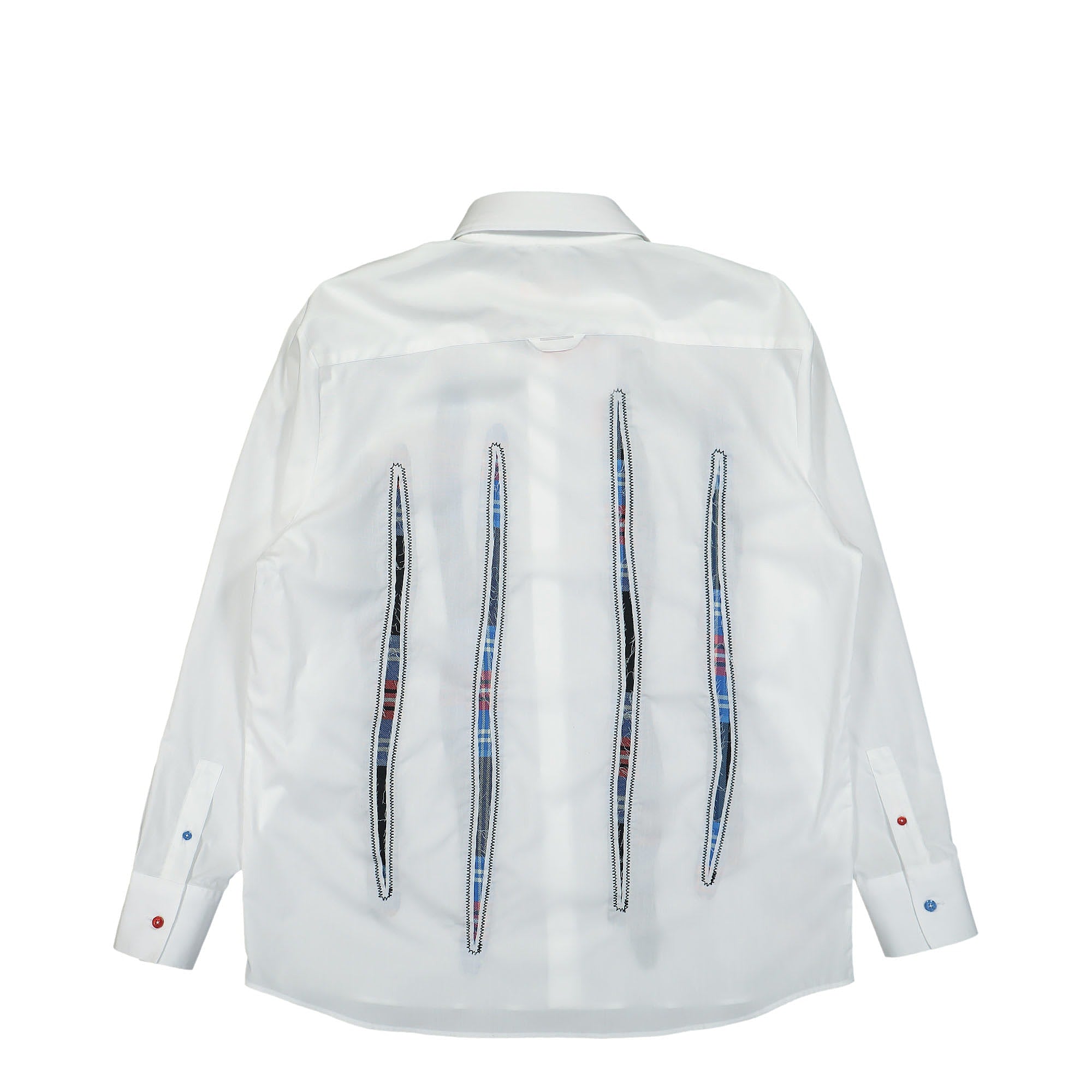 Fred Perry Charles Jeffrey LOVERBOY x Fred Perry Oversized Tartan Patch Shirt White Shirts Material | Overkill