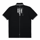 Fred Perry Printed Shirt Black Polo Shirts Close-up | Overkill