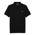 Fred Perry Raf Simons x Fred Perry Laurel Wreath Detail Polo Shirt Black Polo Shirts SM9032 | Overkill