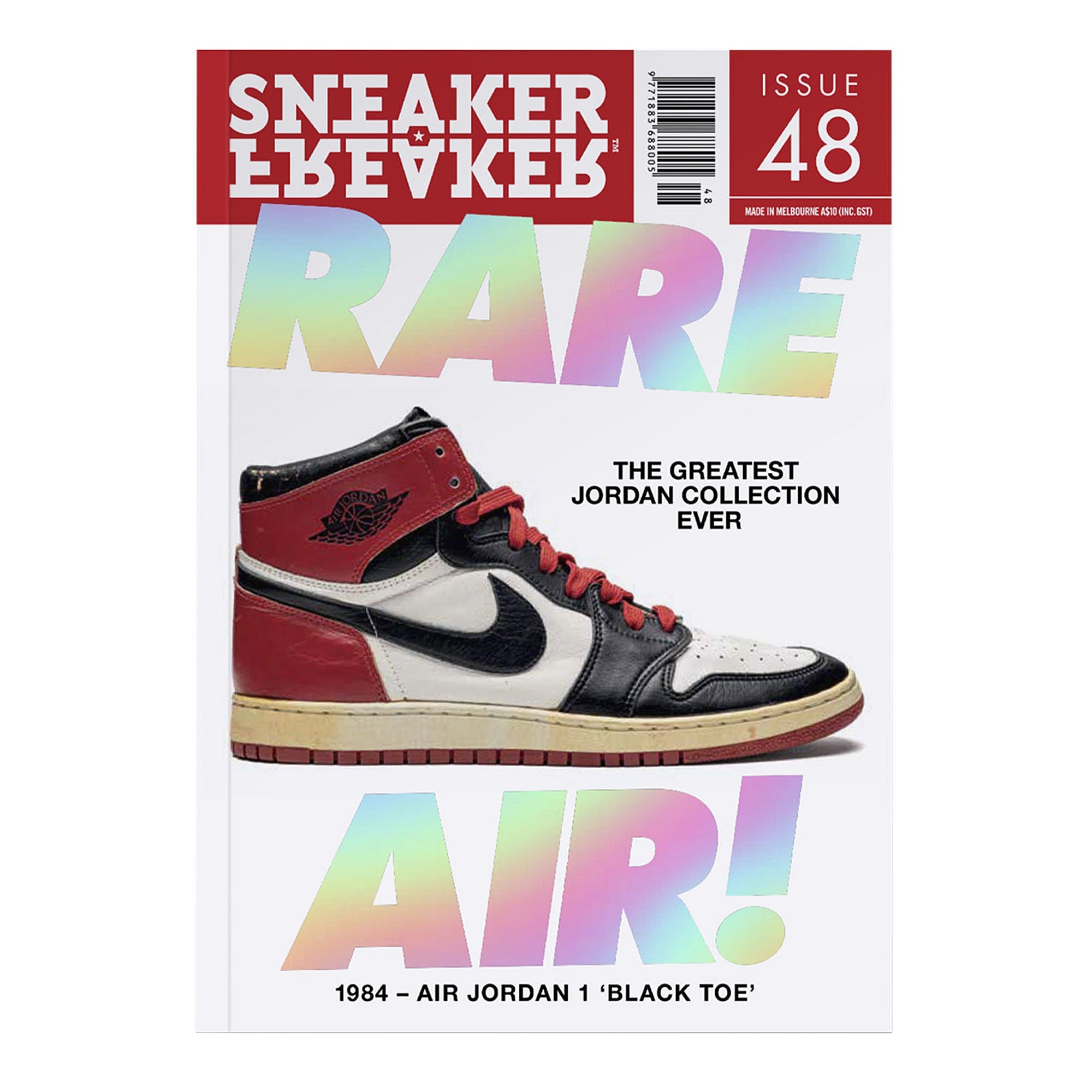 Sneaker Freaker Black Toe Rare Air Cover Issue 48 Multicolor Magazines SFG0048 | Overkill
