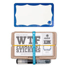 MTN wtf permanent sticker set - blue frame 0 Graffiti Sticker  Material | Overkill