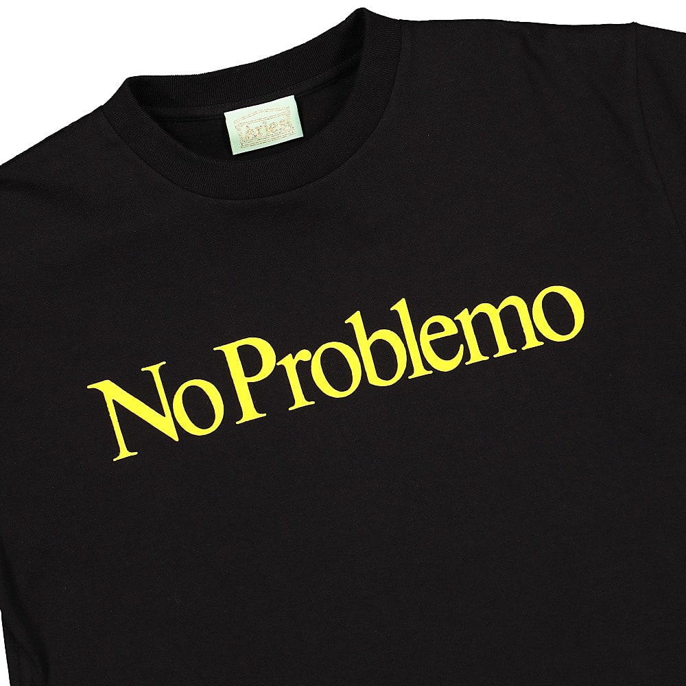 Aries No Problemo Tee Black T-Shirts Close-up | Overkill