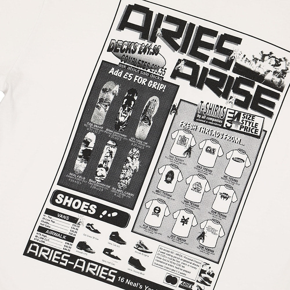 Aries Skate SS Tee White T-Shirts Detailfoto | Overkill