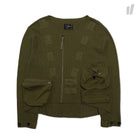 Nilmance no collar wool coverall Olive Coats SS18KN-03 | Overkill