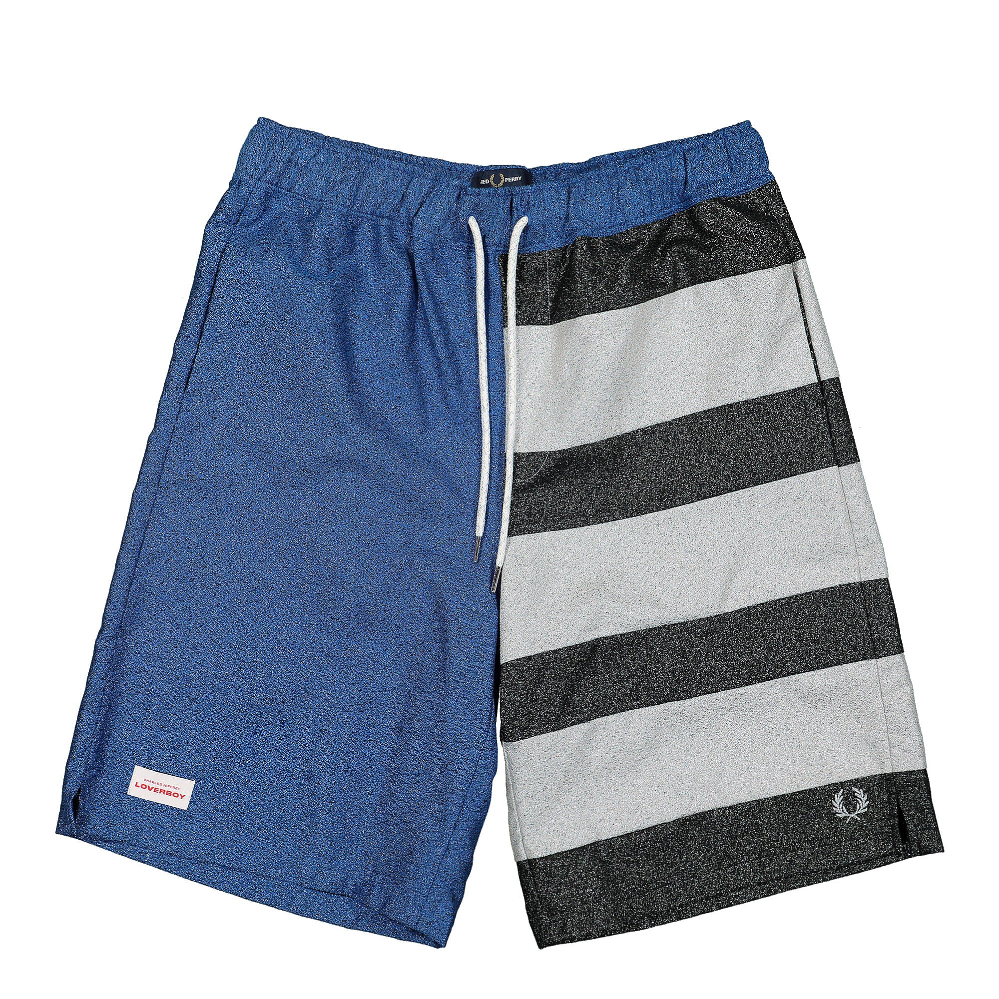 Fred Perry Charles Jeffrey LOVERBOY x Fred Perry Glitter Shorts Classic Blue Shorts SS2043 | Overkill