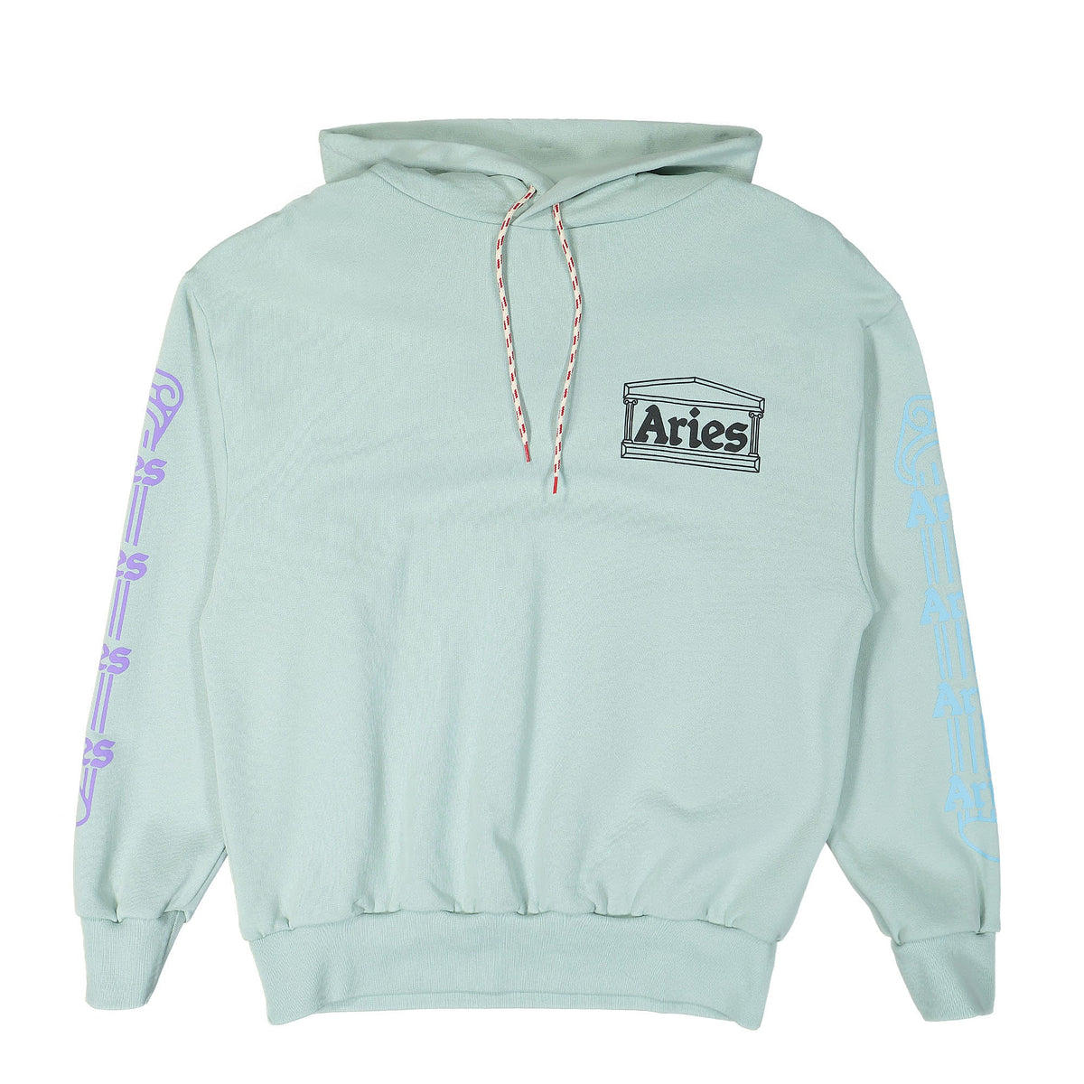 Aries Column Hoodie Pale Mint Hoodies SSAR20010 | Overkill