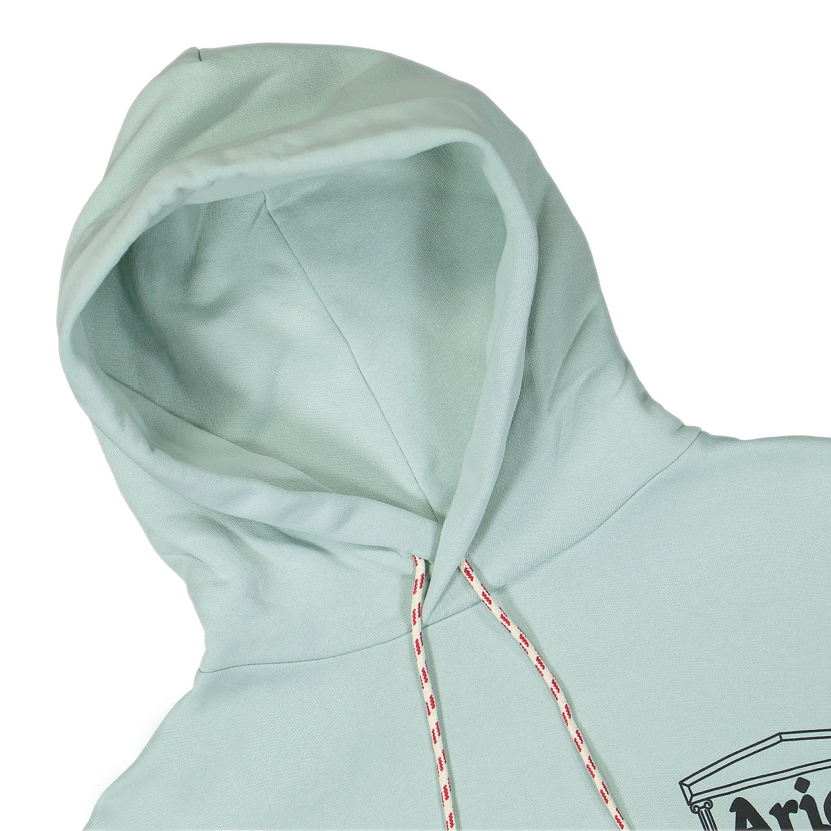 Aries Column Hoodie Pale Mint Hoodies Close-up | Overkill