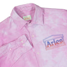 Aries OD Oxford Stripe Shirt Pink Shirts Close-up | Overkill