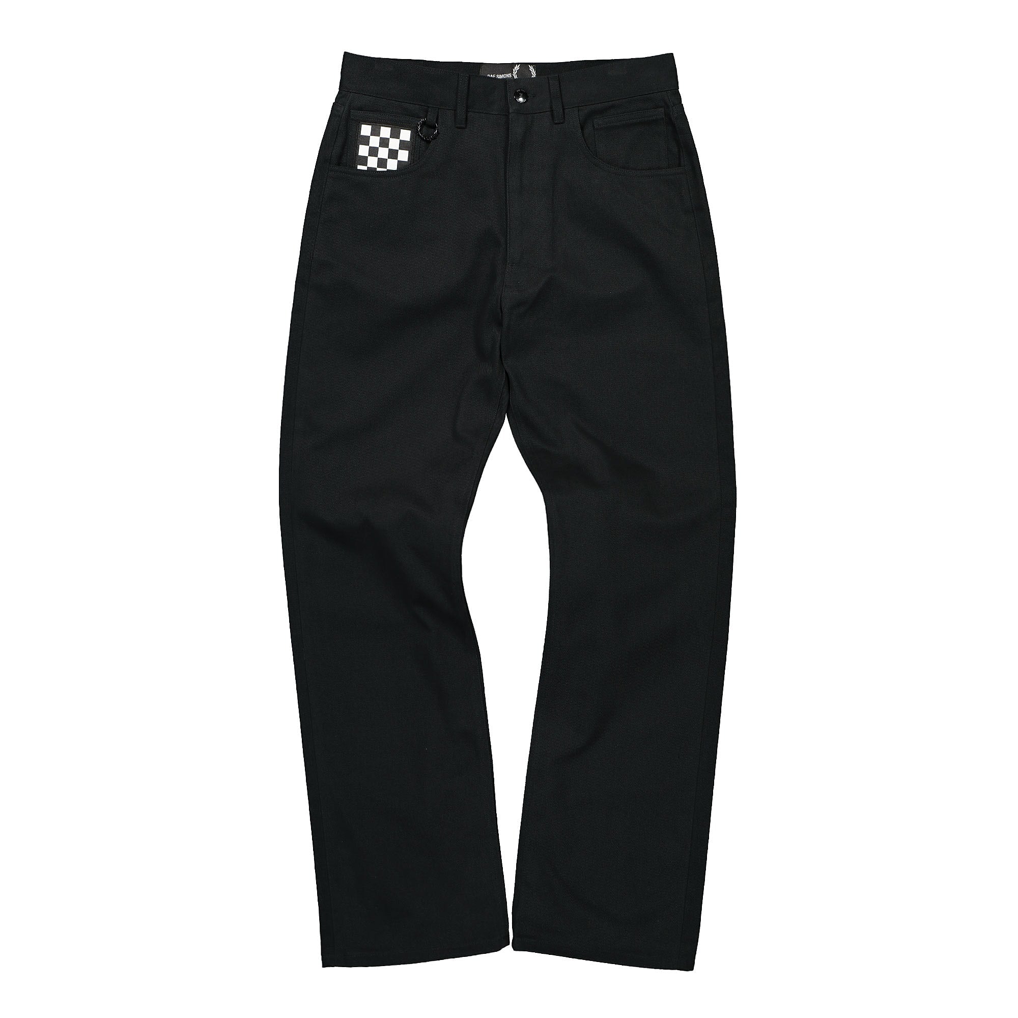 Fred Perry Raf Simons x Fred Perry Raf Straight Leg Trousers Black Casual Pants ST1868 | Overkill