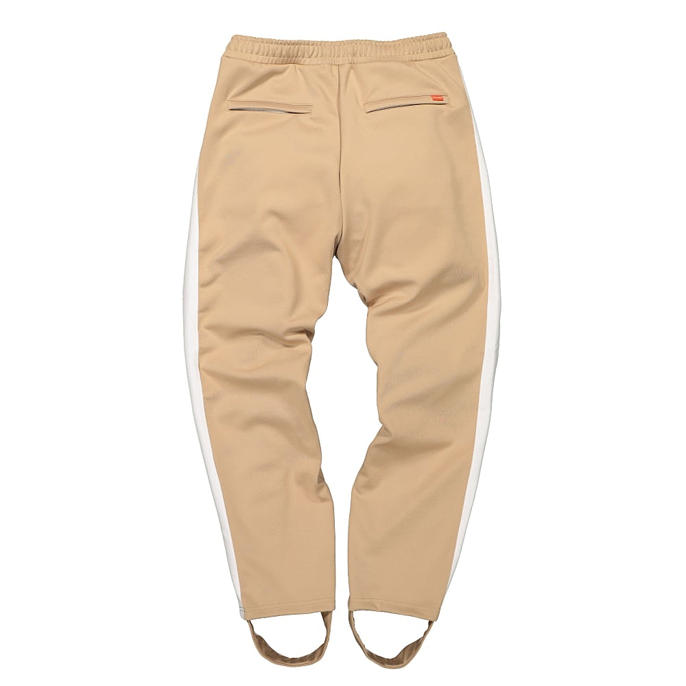 Fred Perry Beams x Fred Perry Embroidered Stirrup Taped Track Pant Camel Sweat & Track Pants Material | Overkill