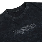 Wasted Paris Chill Stipple T-Shirt Faded Black T-Shirts Close-up | Overkill