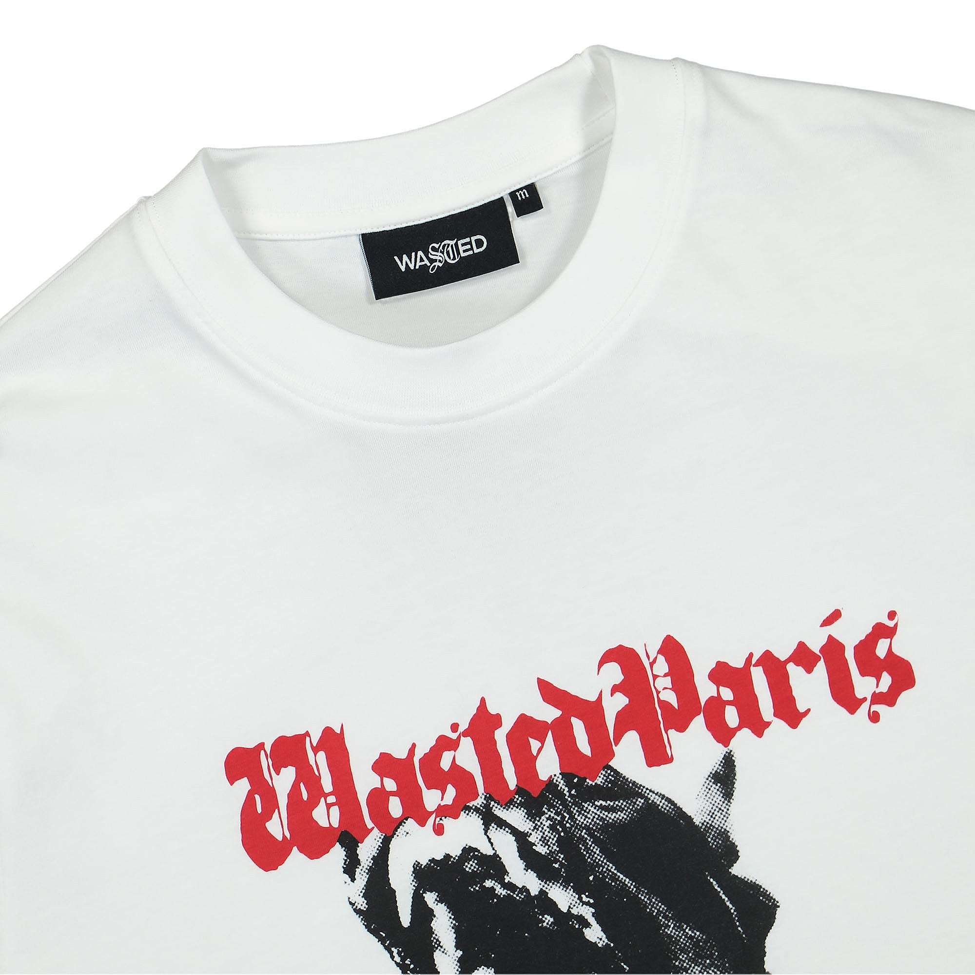 Wasted Paris Fierce T-Shirt White T-Shirts Close-up | Overkill