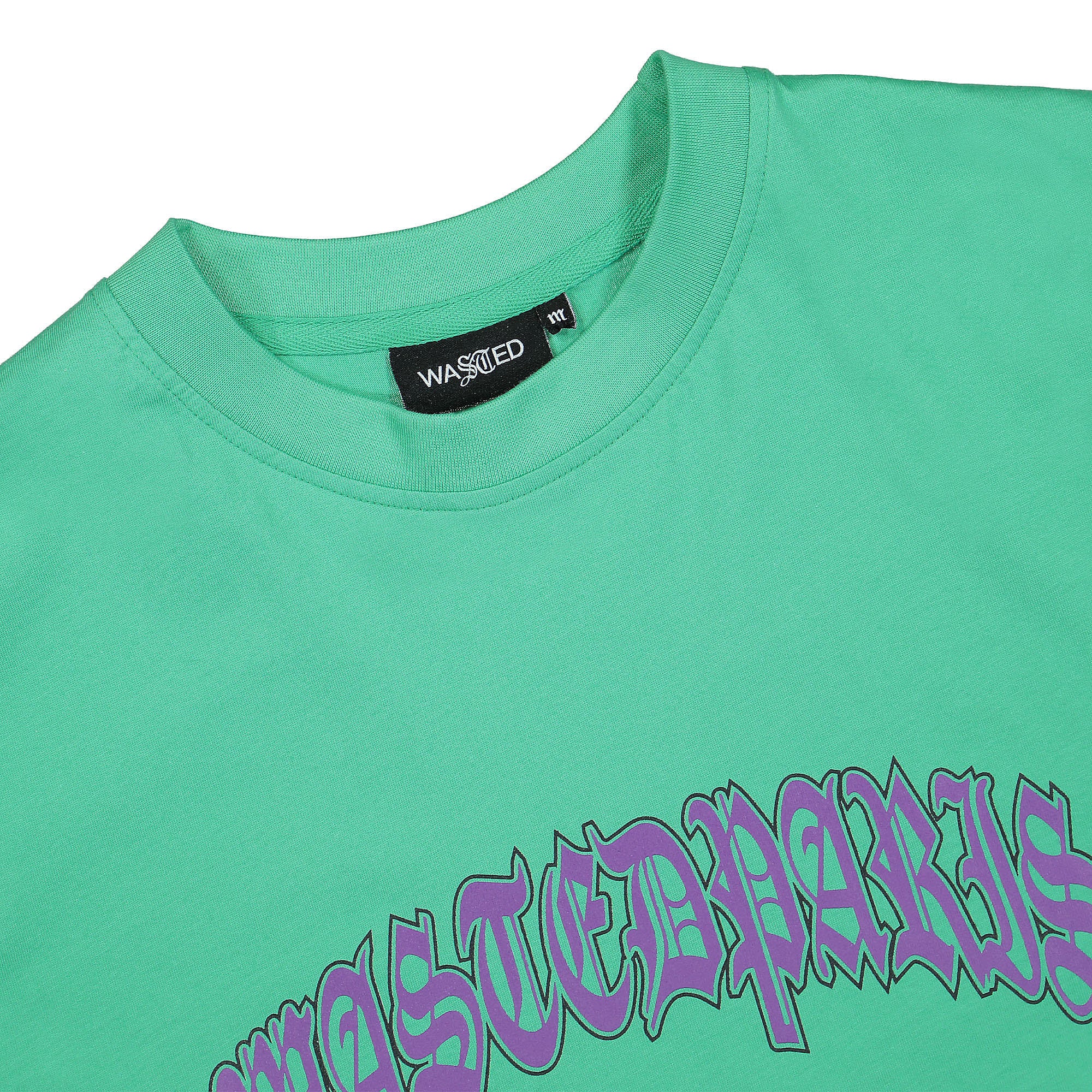 Wasted Paris Kingdom T-Shirt Spring Green T-Shirts Close-up | Overkill