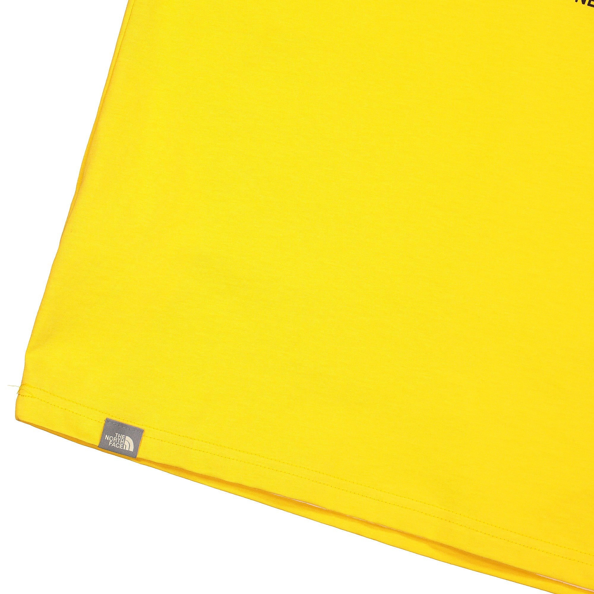 The North Face 7SE S/S Graphic Tee TNF Yellow T-Shirts Close-up | Overkill