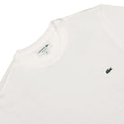 Lacoste Crew Neck Jersey T-Shirt White T-Shirts Close-up | Overkill