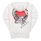 Edwin Eagle Hoodie White Hoodies Close-up | Overkill