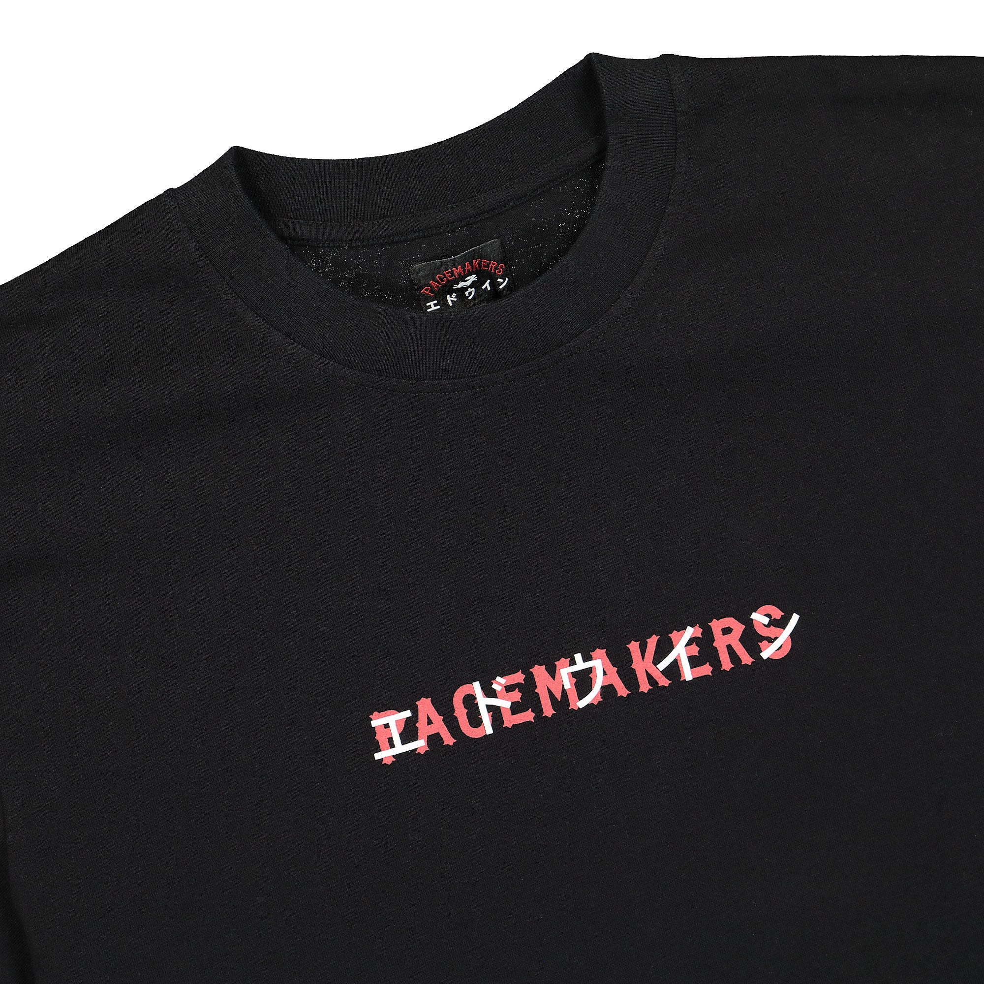 Edwin Pacemaker x Edwin Eagle Tee Black T-Shirts Close-up | Overkill