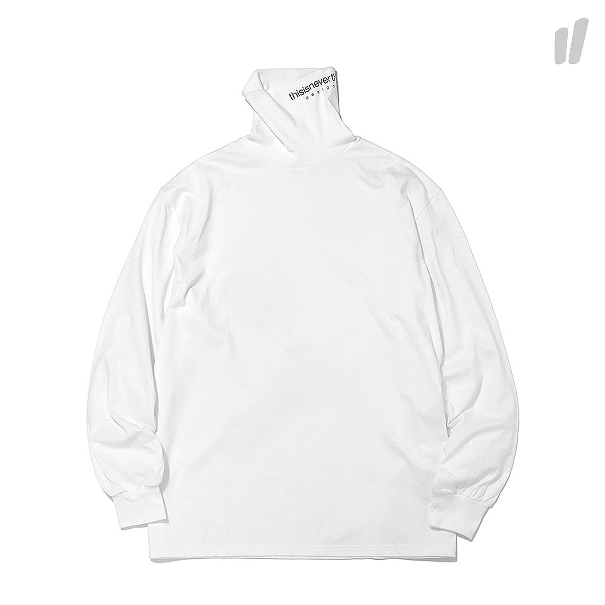 thisisneverthat L-Logo Turtle Neck L/S White Longsleeves TN18FTS007W | Overkill