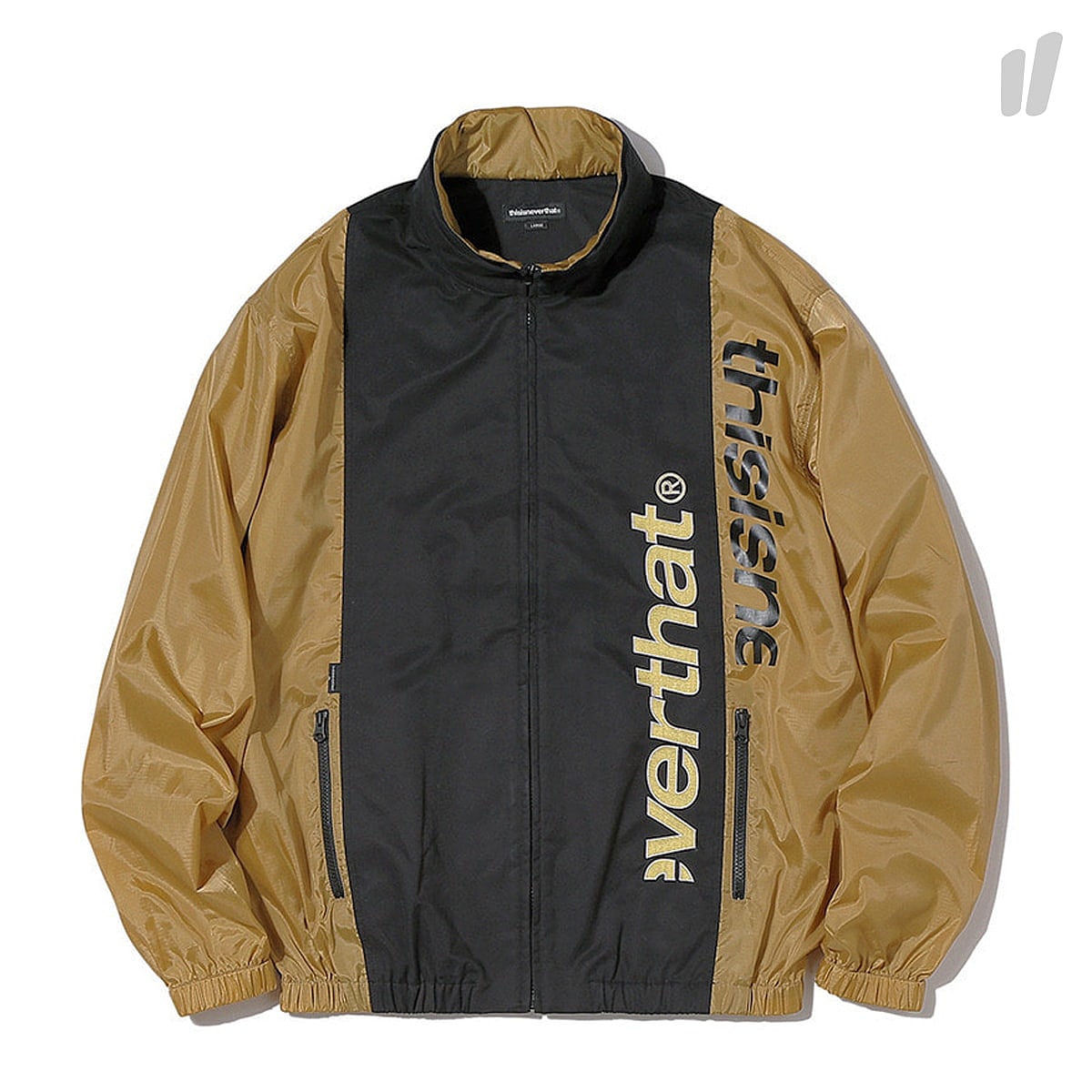 thisisneverthat HSP Sport Jacket Black / Gold Jackets TN18SOW007KLL | Overkill