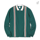 thisisneverthat Zip Up Longsleeve Polo Green Longsleeves TN18SSH011GNL | Overkill