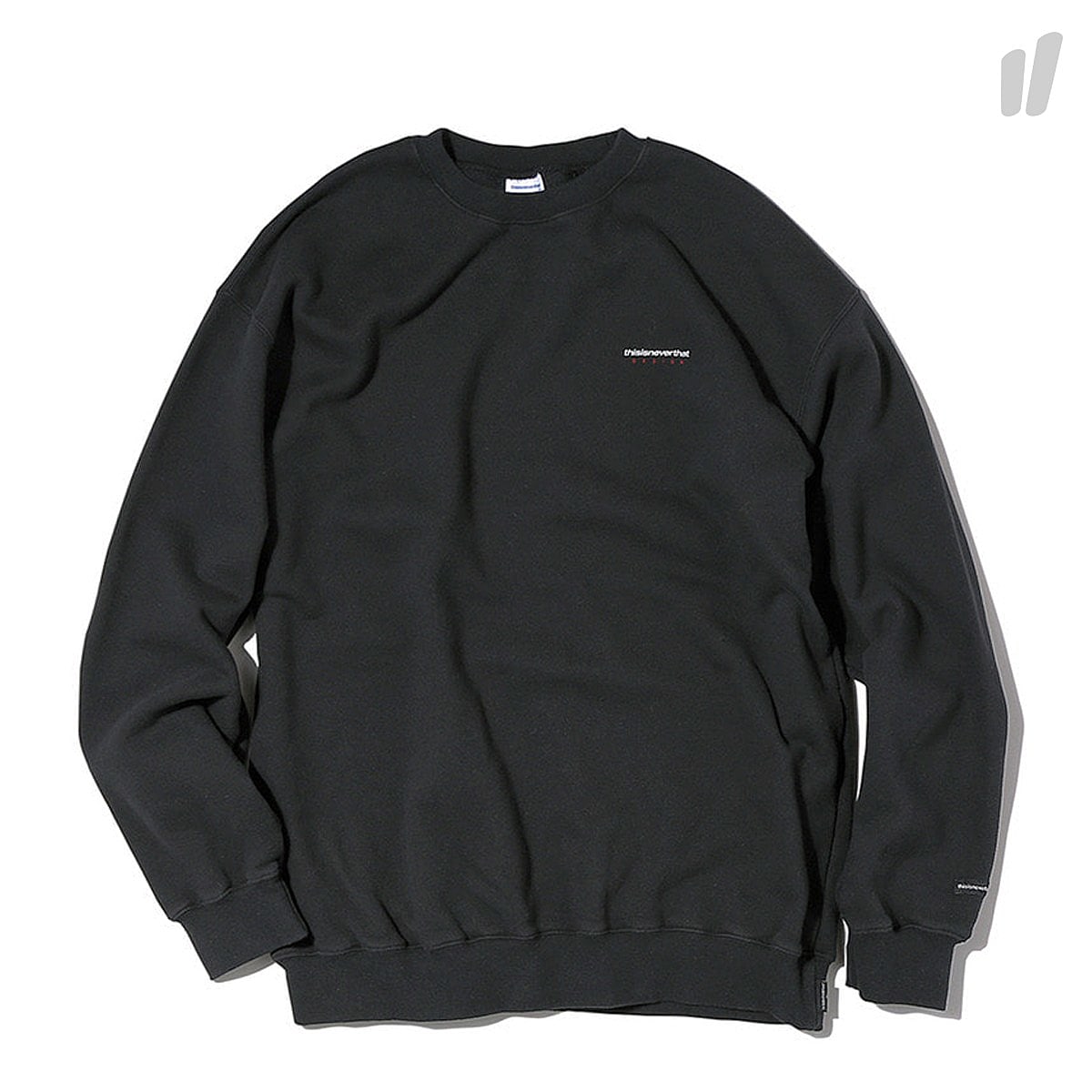 thisisneverthat DSN Logo Crewneck Black Sweatshirts TN18SSW002BKZ | Overkill