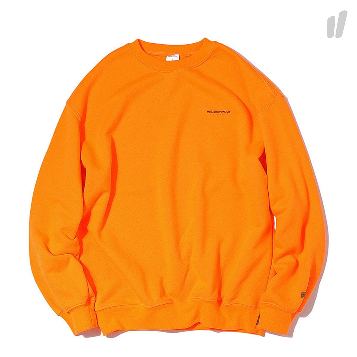 thisisneverthat DSN Logo Crewneck eon Orange Sweatshirts Neon Orange | Overkill