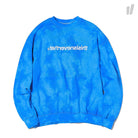 thisisneverthat RFLT Logo Tie Dye Crewneck Blue Sweatshirts TN18SSW008BLL | Overkill