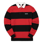 thisisneverthat Striped Rugby Shirt Black / Red Shirts TN19SKW008 | Overkill