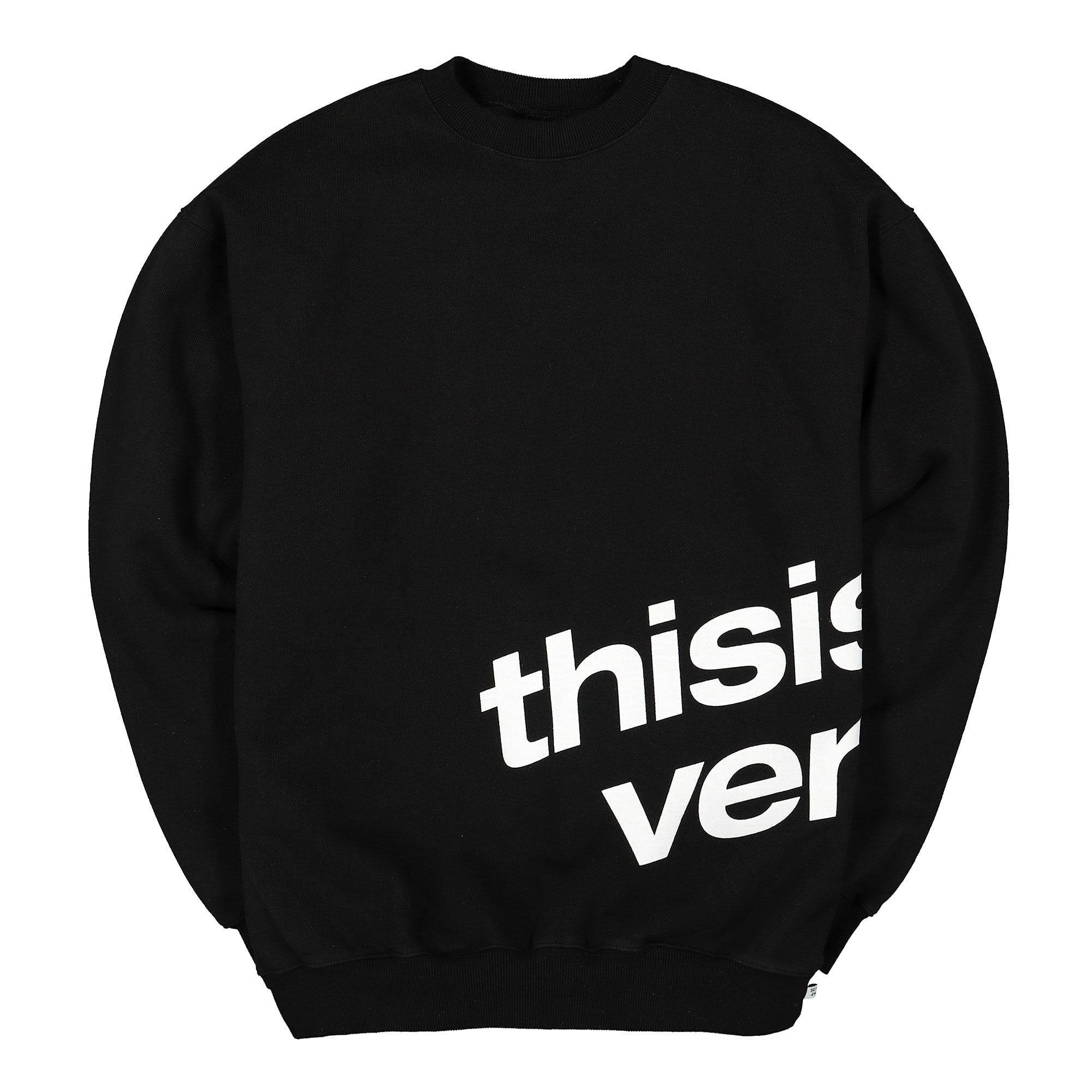 thisisneverthat DIA-SP Crewneck Black Sweatshirts TN19SSW003 | Overkill